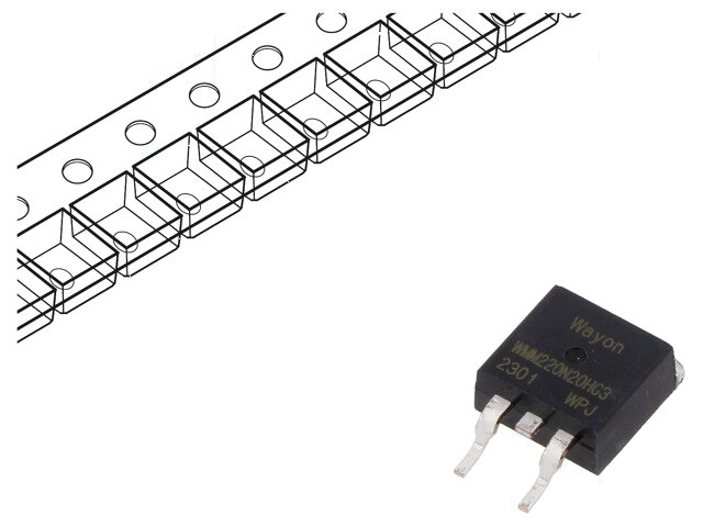Transistor: N-MOSFET; unipolair; TO263 Transistor: N-MOSFET; unipolair; TO263